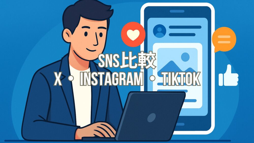 SNS副業おすすめ比較【X・インスタ・TikTok】